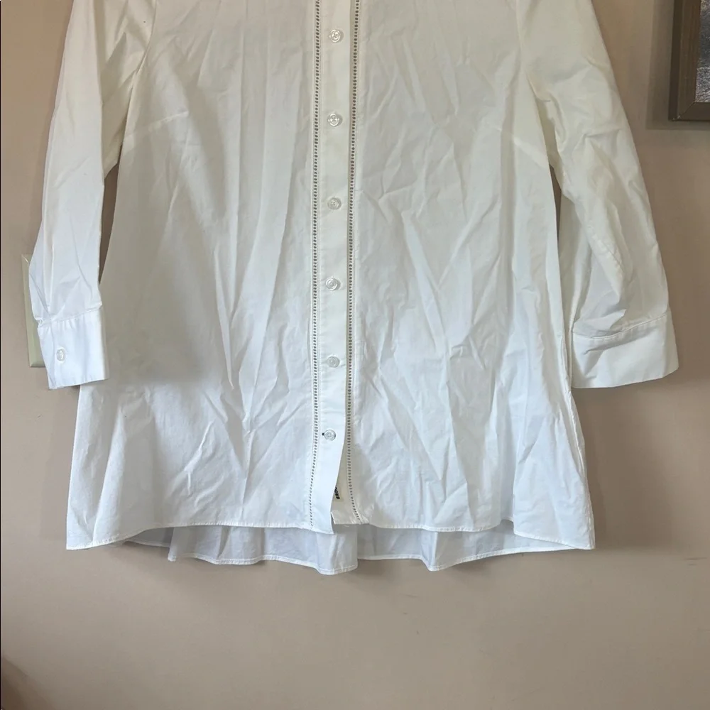 Kate Spade | Broome Street Cotton Poplin Eyelet Button Down Size Small